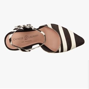 Chinese Laundry Striped Heels